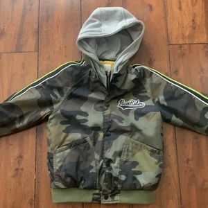 Zara boys camo jacket/coat Size 8